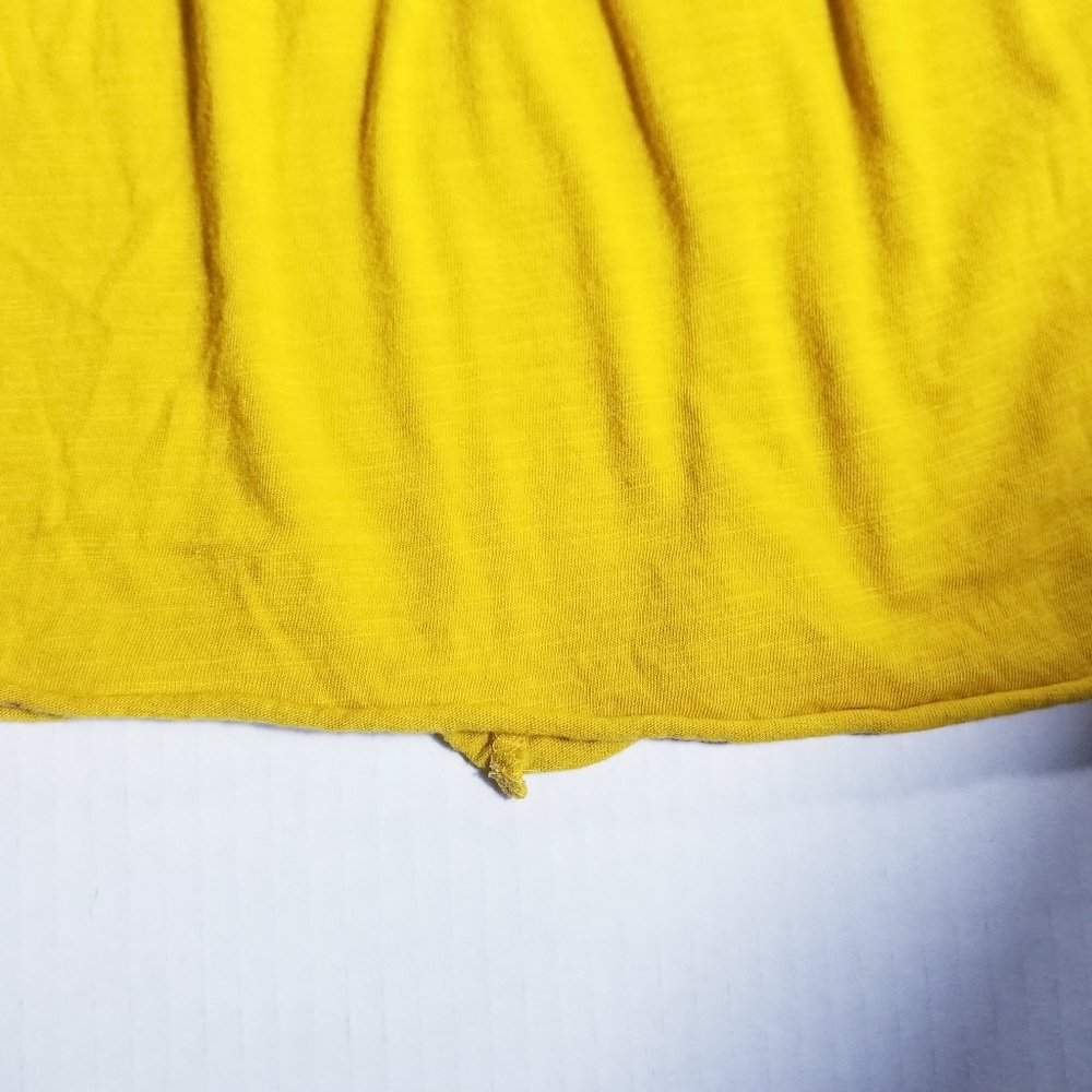TERRA & SKY MUSTARD YELLOW V-NECK BABYBOLL BLOUSE SIZE 4X - Picture 10 of 11
